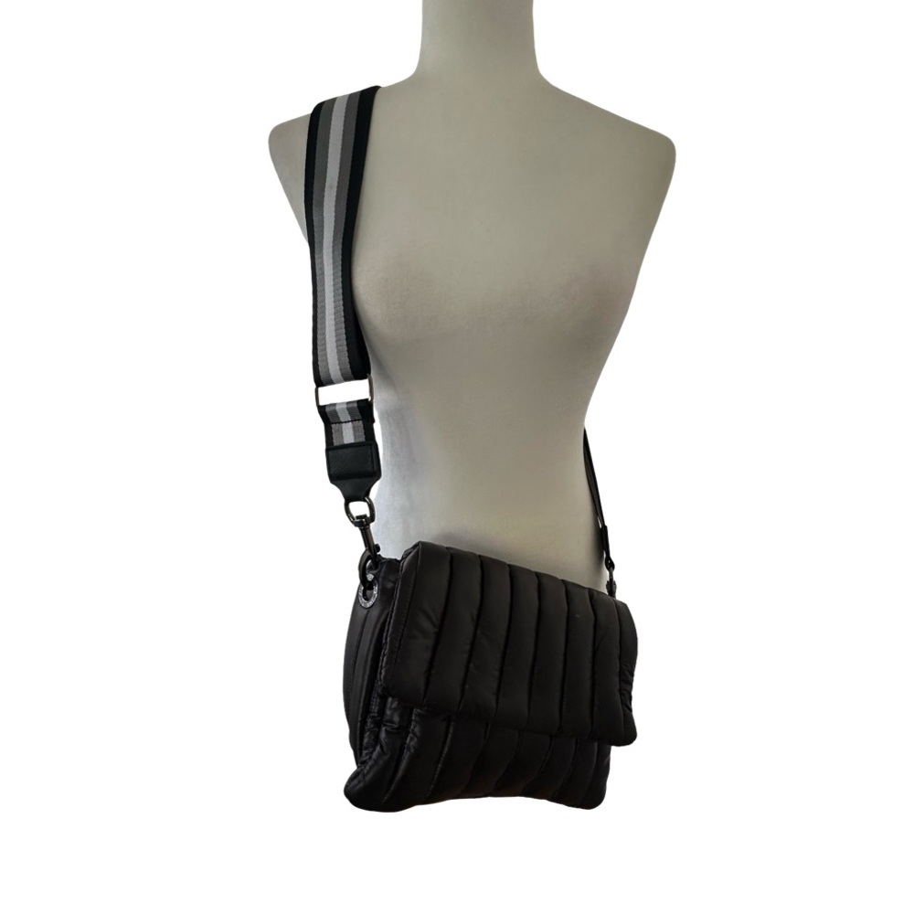 THINK ROYLN Black Quilted Crossbody Bag